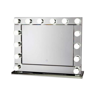 China Mirror fancy desk mirror on the mirror hollywood makeup mirror with lights around the edge for sale