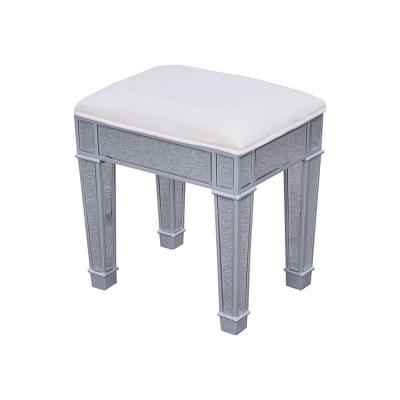 China Vintage Adjustable Luxury Custom Household Stainless Steel Lounge Chair Dressing Table Velvet Durable Stool (Other) For Living Room for sale