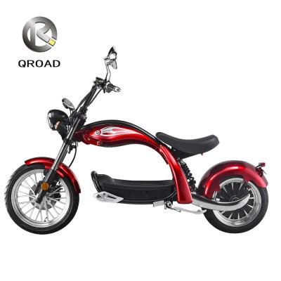 China Unisex Removable Lithium Battery Electric Scooter 2000W 3000W Citycoco Motorcycle for sale