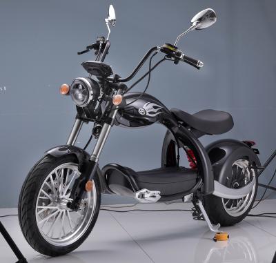 China QROAD Motorcycle 2 Wheel Citycoco Unisex Electric Scooter For Adults Carbon Fiber 3000W Citycoco Motorcycle for sale