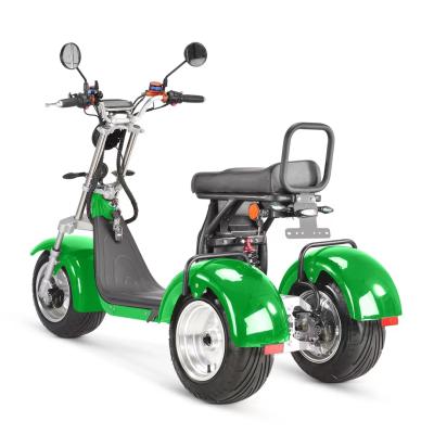 China 2021 Unisex Fast Speeds 1500w 60 Degree Tilt Three Wheels Electric Mobility Scooters For Adults for sale