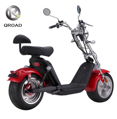 China QROAD Wholesale EEC/COC/CE 1500W 2000W 3000W Lithium Battery Unisex Removable Electric Road Citycoco for sale