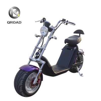 China QROAD 2000W EEC Certificate Electric Scooter with Dual Removable Lithium Battery 12Ah-20Ah for sale