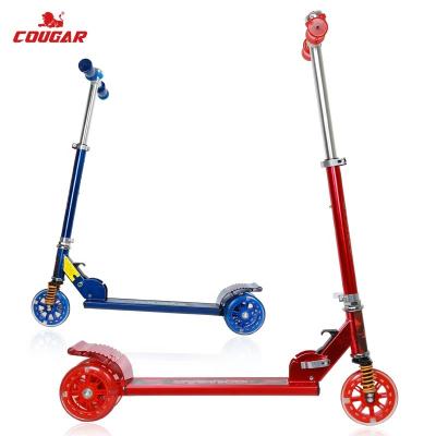 China MHBC-01 Adjustable PU Child Girls Boys Child Scooter Kick Skate Pedal Roller Flashing Scooter With Light PU 3 Wheels Aluminum for sale