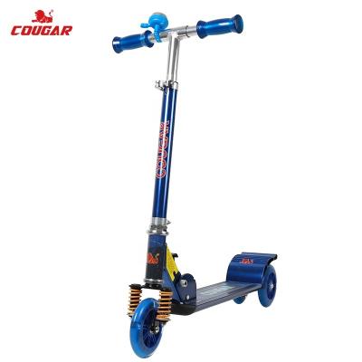 China Cheap Adjustable Children 3 Wheel Aluminum Three Wheel Kick Scooter MHBC-01 China Factory PU for sale