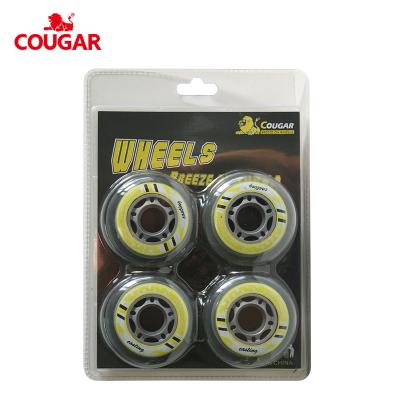 China Professional PU 76MM Lights Inline Skates Wheels Inline Skates Led Skating Wheels for sale