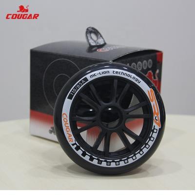 China Integrated Skates Wheels Speed ​​Skate Shoes Replacement PU Skating Wheel 110mm Outdoor Integrated Wheels 82A 85A 80mm 90mm 100mm for sale