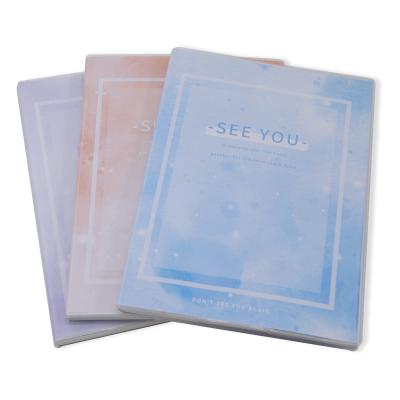 China Custom Logo School Stationery Saddle Stitching A5 Size Soft Cover Notebook for Gift for sale