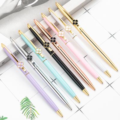 Cina Crystal Ball Point Pen 0.7MM Gel Pen Cute Design Stationery con 240M di lunghezza di scrittura in vendita