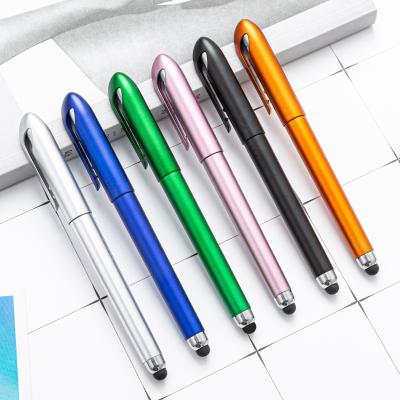 China Soft Touch Screen Metal Stylus Pen with Brass Telescope Barrel and 0.5mm Writing Width for sale