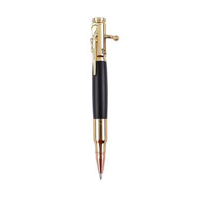 Chine OEM Impression Ballpoint Ballpoint Bolt Action Ballpoint Bolt Action Métal Bullet Pistolet stylo Avec 1,0 mm de largeur d'écriture à vendre