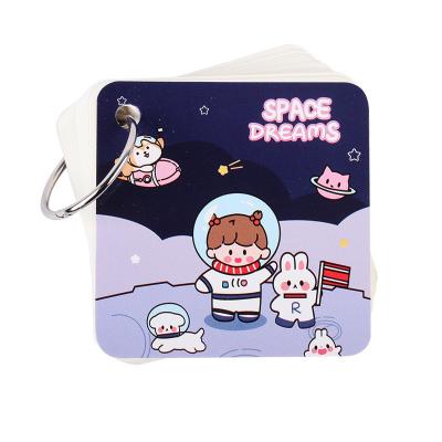 China Cartão Animado Criativo Astronauta Bonito Kawaii Memorando Pad Papel Adesivo Auto-Adesivo para Escritório à venda