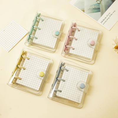 China Customized Cute 3 Hole Lockerblatt Nachfüllen Notebook Cover Mini PVC Datei Ordner Portable zu verkaufen