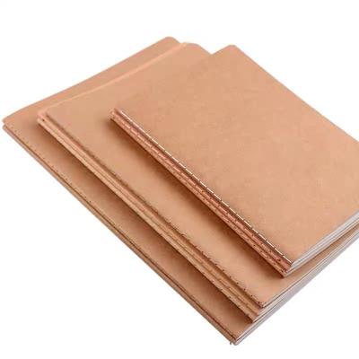 China Custom LOGO Kraft Paper Notebook A5 Car Line Book B5 Student Notes Diary Book 80 Sheets for sale