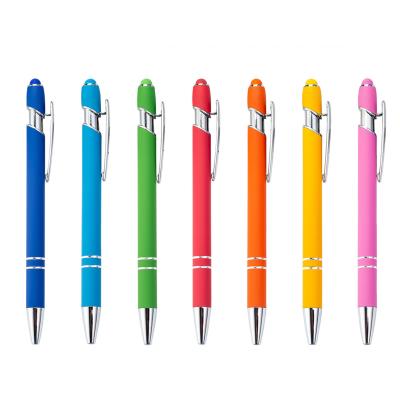 China Geen uitwisbare balpen, schrijfpen, soft touch stylus met logo Te koop