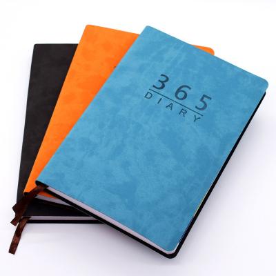 China Cuaderno de cuero de cubierta de color A5 Pu personalizado para agenda de cuero en venta