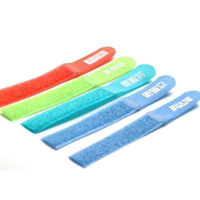 China Self Adhesive Custom Printed Logo Hook And Loop Strap / Cable Ties Hook Loop zu verkaufen