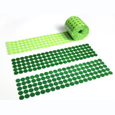 China Dark Green Viable Strong Sticky Glue Fasteners Loopback Hook Custom Color Dots For DIY Handmade Christmas Tree zu verkaufen