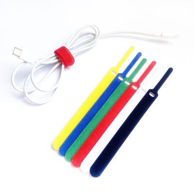 China Reusable Adjustable Nylon Cable Ties Cable Tie Viable Cable Hook And Loop Band Manufacturers zu verkaufen