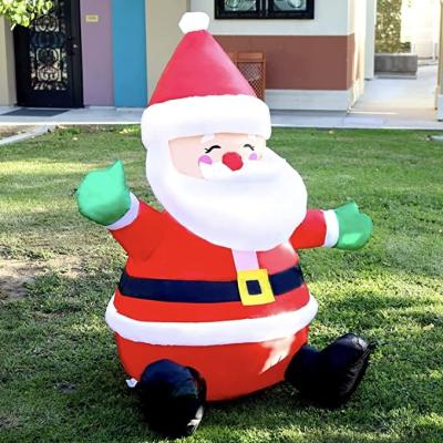 China Advertising AMPMOUTDOOR 2022 Inflatable Outdoor Holiday Christmas Santa Shopping Mall Decoration for sale