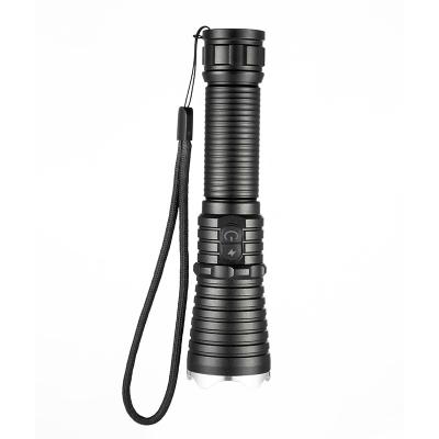 China Outdoor Accessories AMPMOUTDOOR Multifunctional Emergency Outdoor Aluminum Alloy Rechargeable Strong Light Flashlight for sale