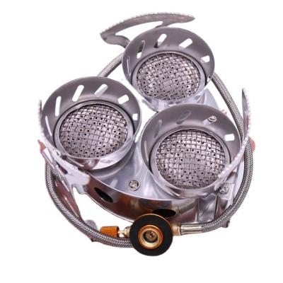 China Cooking AMPMOUTDOOR Camping Stoves 2022 Portable Windproof Three-core Camping Stove and Accessories Gas Stove 11000W for sale