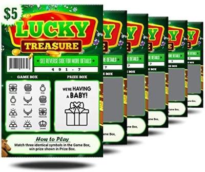 China paper & Cardboard perfect for pregnancy announcement for grandparents, future dad, or friends pregnancy announcement lottery scratch-off tickets for sale