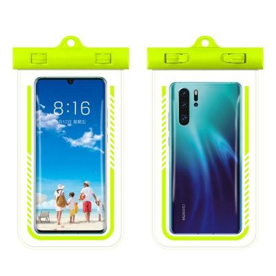 China Water Sport Suitable Custom Logo PVC Quality Price Guaranteed Ziplock Mobile Phone Paper Waterproof Floating Bag With Lanyard for sale