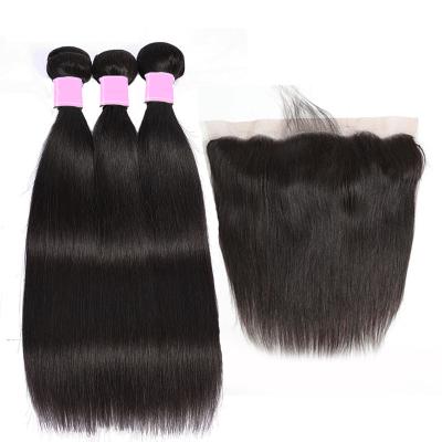 China Straight Virgin Cuticle Aligned Hair Bundles , Wholesale Grade 10a Hair for sale