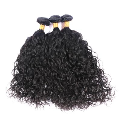 China Wholesale Cheap 100% Natural Deep Wave Human Hair No Shedding No Tangle Water Wave Hair Bundles for sale