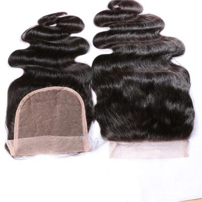 China Straight High Quality Swiss Lace Closure Super Fine HD Movie Lace Body Wave 5*5 Hd Lace Closure for sale