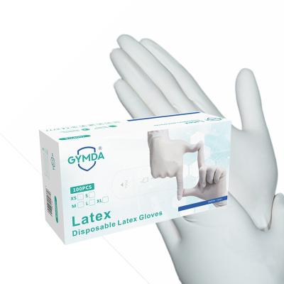 China Anti-Slip Latex Glove Full Textued NBR 100box Blue NC Latex Glove; GUA M=4.5g 5.5g per carton Gymda 1.5 for sale