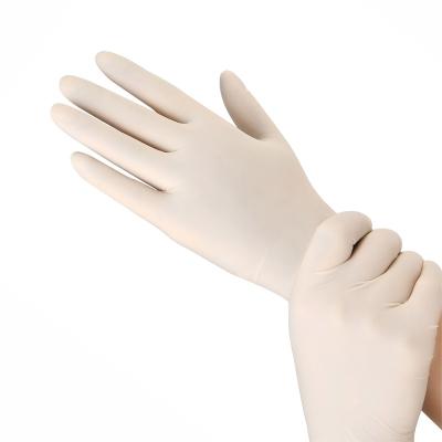 China Wholesale Factory Outlet Manufacturers Hand Water Proof Gloves Non Sterile Disposable Latex Gloves Powdered Or Powder Free Milky White for sale