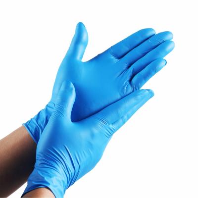 China 100% Medical Disposable Non Sterile Nitrile Nitrile Examination Factory Outlet Gloves Powder Free M=3.5g for sale