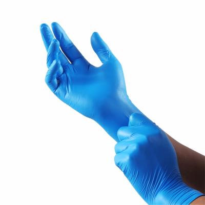 China Factory Examination Medical Disposable Nitrile Gloves ASTM D Non-Sterile Outlet Powder Free CE 100% M=4.5g for sale