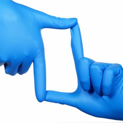 China Factory direct sales high quality anti-slip disposable nitrile gloves non-medical blue powder free nitrile gloves for sale