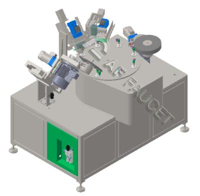 China RTAF-RB0408-4-Spindel 8 Stationen Bürstenmaschine für kleine Teile CNC Drahtziehmaschine zu verkaufen