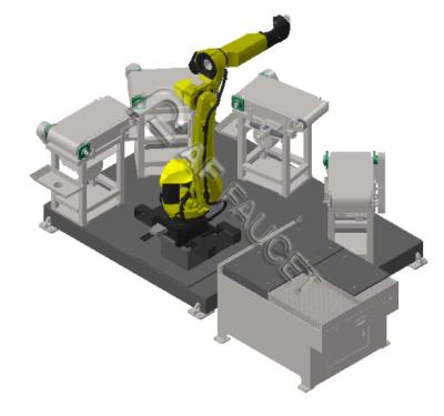 China RTAF-FG04-Robot platte slijpmachine, CNC automatisch platte slijp systeem, automatisch slijpapparatuur. Te koop