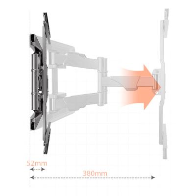 China Telescopic Rotary General Wall Hanging Shelf 55 TV Hanger Bracket 60 65 70 75 Inch Wall Mount TV Hinging TV Hanger for sale