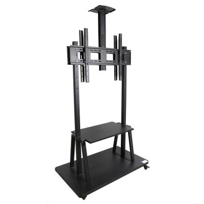 China 360 Swivel Floor Heavy Onkron Movable TV Stand With Rolling Mount TV Cart 150kg for sale