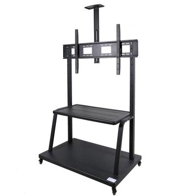 China swivel height adjustable movabler stander TV free standing trolley TV stand 360 200kg for sale