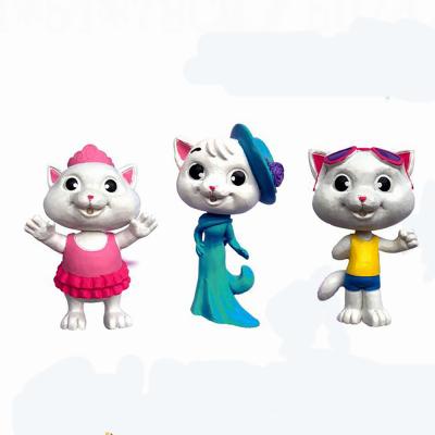 China ABS plastic 3.2 inch plastic head for 44 cats +9CM treasure box set (12 random) for sale