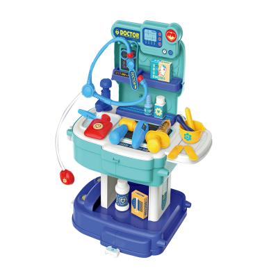 China Best Seller Doctor Play Set 2 in 1 Doctor Tool Kit Backpack Toy Educational Pretend Play Toy For Children for sale