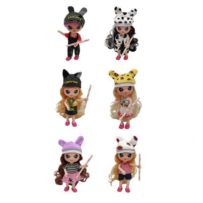 China Mini Toy New Fashion Doll Toys Flexible Limbs 8 Inch Mini Doll With Burst Bag 6 Pillow Mixed for sale