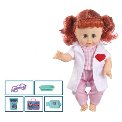 China MODEL TOY 15 Inch Singing Girl Doll Medical Kit Kids Pretend Play Toys Gifts for sale