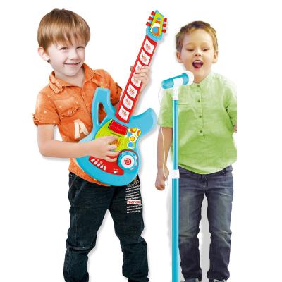 China Wholesale Kids Battery Operated Musical Mini Toy Guitar Educational Toys For Children Made In China for sale