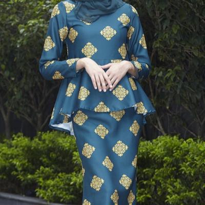 China FREE SHIPPING 2020 Islamic Baju Kurung Malaysia Modern Pure Color Muslim women dresses Baju Kurung Islamic Muslim Clothing women dresses for ladies for sale