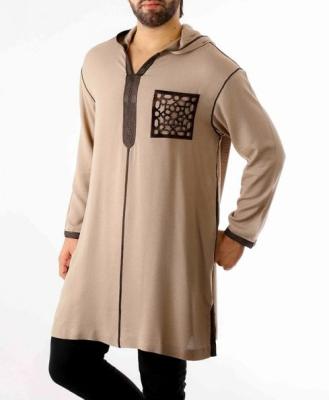 China Arabic Abaya Men Kurta Shirt Muslim Male Thobe Kaftan Shirt Clothing Islamic Muslim Arab Kids Boy Kurta SIPO Mens Shirt Latest Long Sleeve for sale