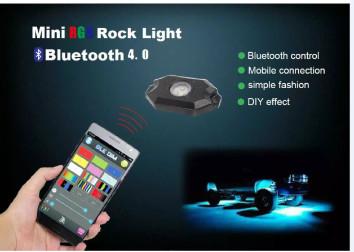 China 12v Bluetooth controller 9watt RGB rock light for sale