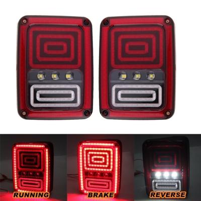 China LED Tail Light Assembly w/ Turn Signal & Back Up for Jeep Wrangler JK JKU 2007 - 2017 for sale